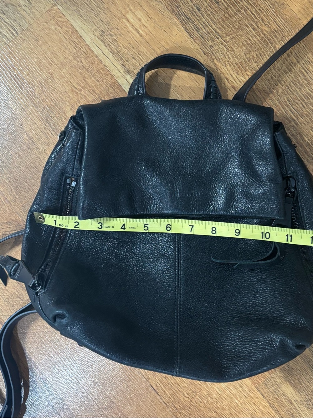 Black Leather Women’s Backpack - Picture 15 of 16